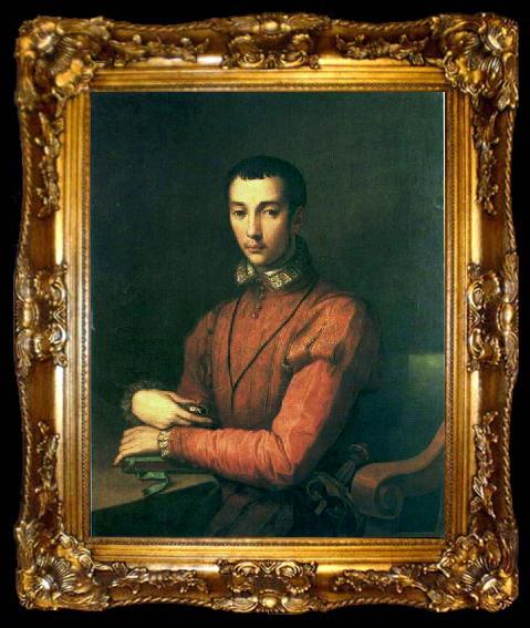 framed  Alessandro Allori Portrait of Francesco de